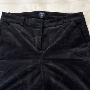 J. Crew Women’s Elegant Velvet Black Dress Pants, Kallie fit